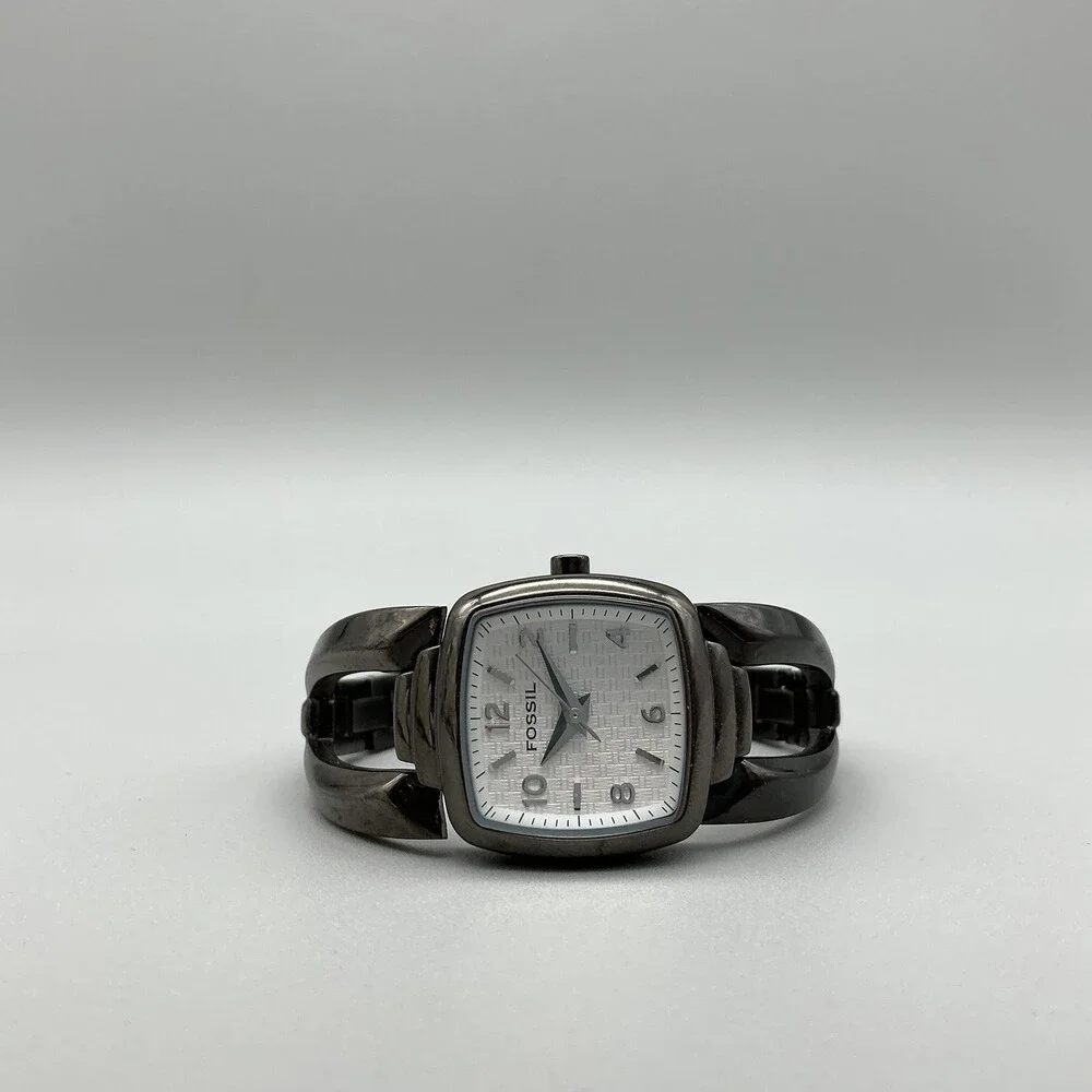 Fossil F2 Womens Watch 24mm Silver Tone Gray Stainless ES-1914 New Battery 6